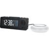 ADESSO Budík Dvojitý s Odložením Černý MY-96 Hodiny, Vibrace, Digitální, Rádiově řízené, Budík, Funkce,