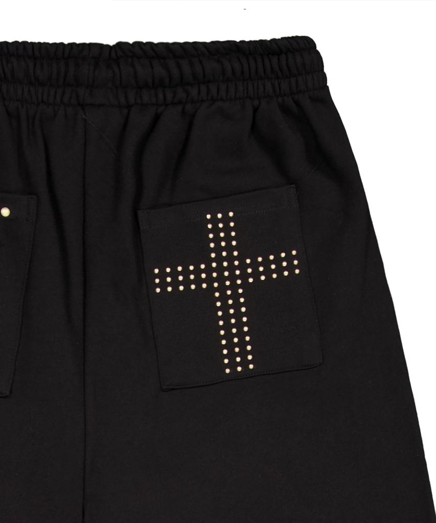ROCKCAKE Cross Hotfix Damage Jogger - Black