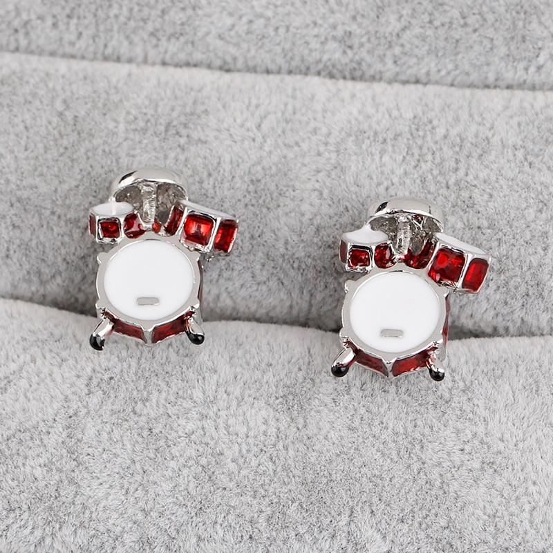Guitar Cufflinks Fashion Personality Temperament Jewelry Cufflinks Men'S Band Drum French Cufflinks