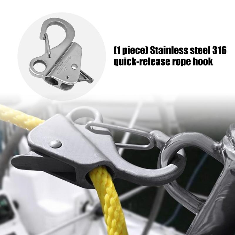 Adjustable Quickly release Anchors Rope Hook Boats Spring Hook for Secure Tie Downs for Efficient Docking and Anchoring