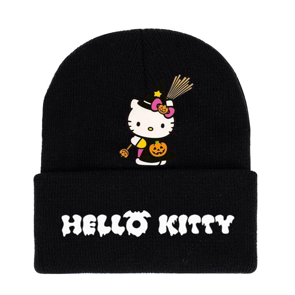 Halloween Printed Knit Cap For Winter Teens And Cartoon Enthusiasts