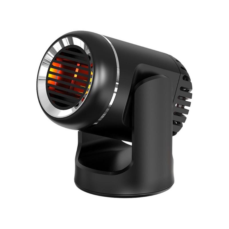 

Автомобильный обогреватель Портативный электрический обогреватель лобового стекла Поворотное основание Обогреватель окна Нагревательный экран Осушитель Вентилятор Регулируемый демистер чёрный