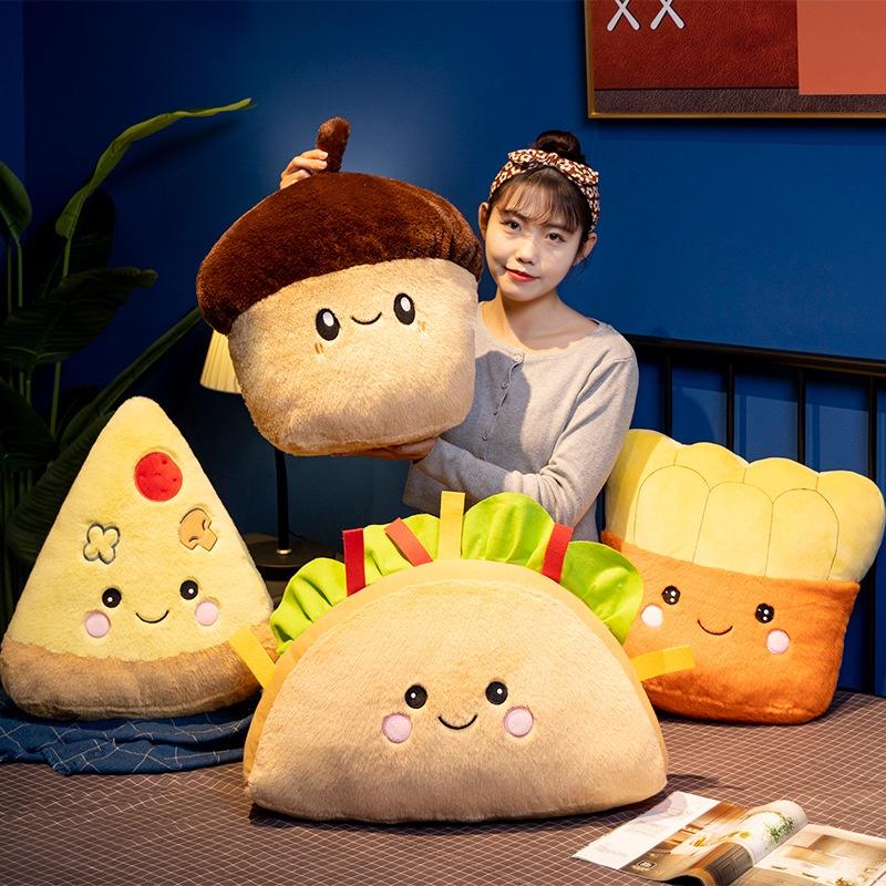 Creative Cartoon Snack And Beverage Little Rabbit Plush Pillow Sofa Cushion Stuffed Toy For Girls