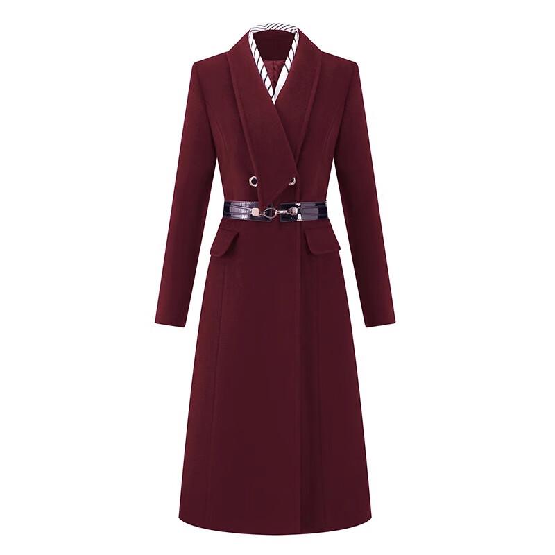 

Елегантне зимове пальто для жінок, професійне, з вовняної суміші L