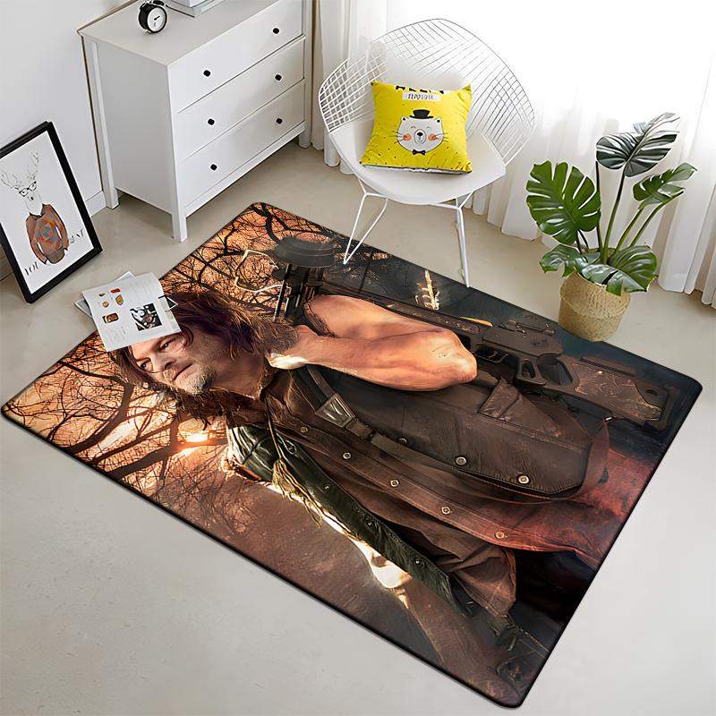 The Walking Dead Fans Collect Carpets Sofa Table Rug Anti Slip Floor Mat Halloween Decoration Floor MatLiving Room Home Decor
