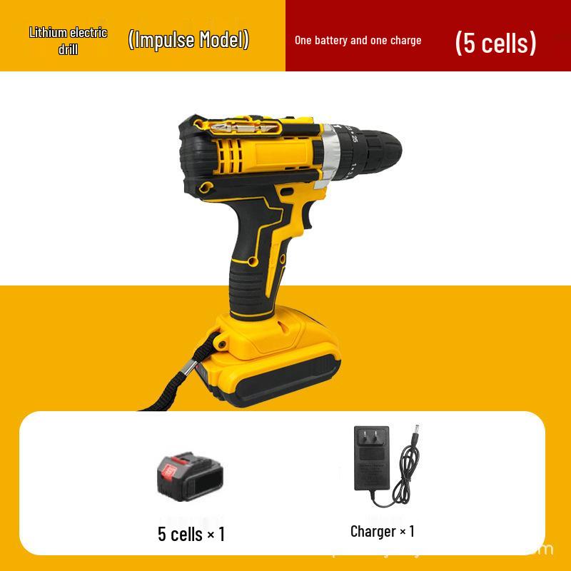 High Torque Lithium Battery Brushed Impact Drill with Three Functions