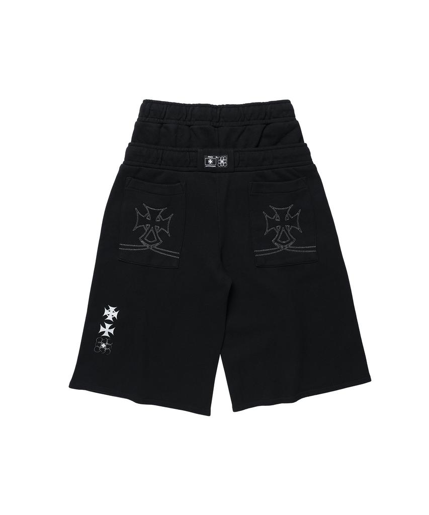 Opeoseu0012 Op. 08 Rocky Maxi Sweat Shorts Black