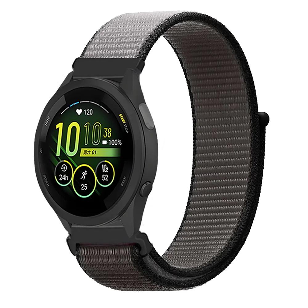 20mm 22mm Pletený nylonový smyčkový řemínek pro Garmin Forerunner 165 55 965 265 255 955 Venu 3 Náramek pro Garmin Active/Vivoactive 5