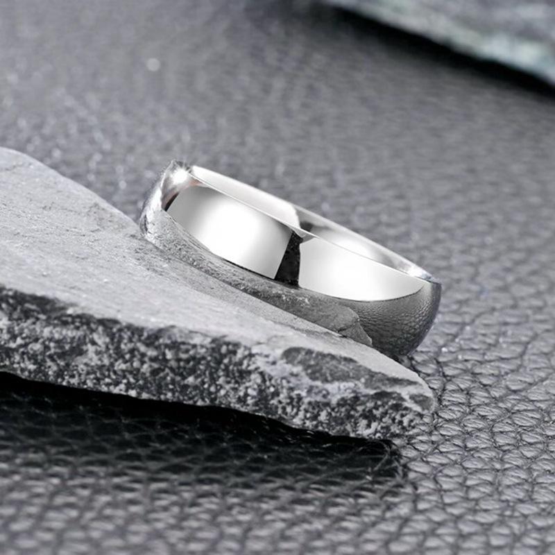 European American Zirconia Couple Rings: 18K Gold Women's Ring & Titanium Steel Men's Ring - Korean Fashion Jewelry