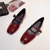 Fashion Flat Shoes Women's Spring Autumn Mary Jane New 2025 Red Plus Size Women's Shoes 41-43 Luxury Ladies Shoes Zapatillas