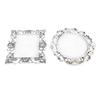2 Pcs Nail Art   Vintage Metal   Resin Display Board   Nail Polish Mixing  