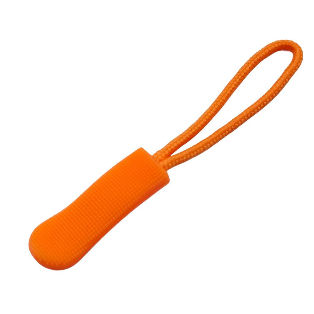 Colored PVC Zipper Pull Rope with Removable Drawstring and Rubber Pull Tab for Bags and Luggage