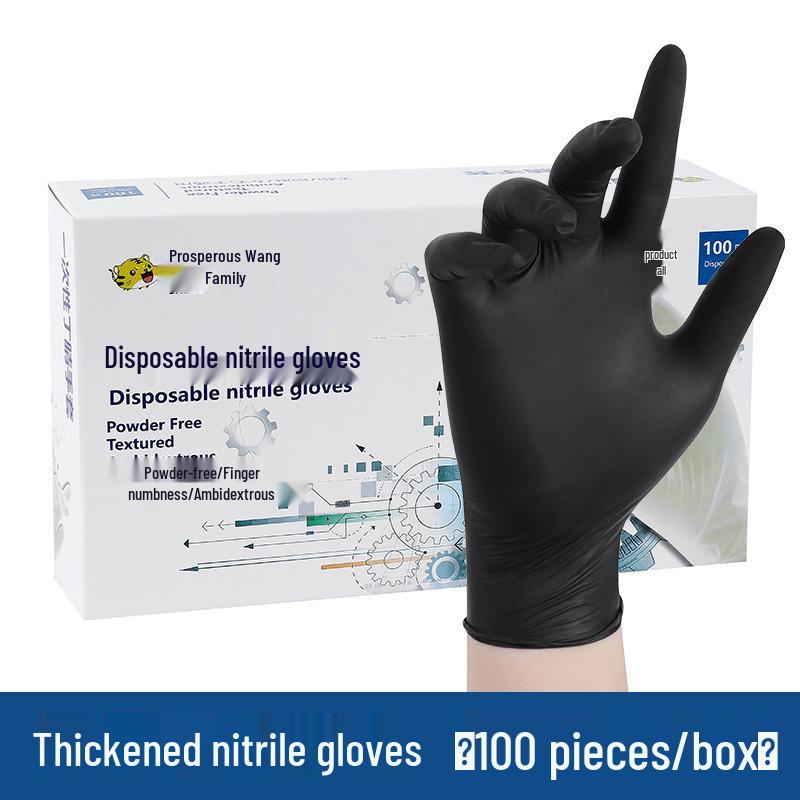 Thickened White Nitrile Gloves - Durable, Powder-Free, High Elastic, Ideal for Catering, Housework & Food Handling
