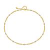 K Gold Plated Beaded Chain Clavicle Necklace Handmade Minimalist Cool Style