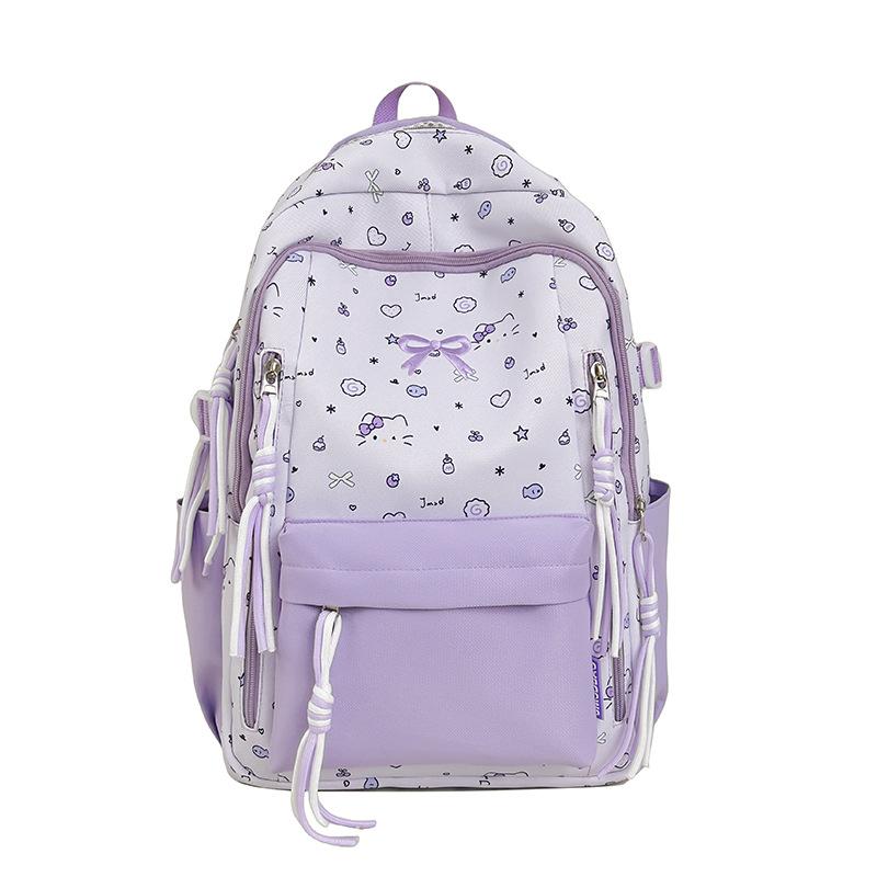 Schoolbag Korean high-value sweet schoolbag junior high school girl college student niche 1011 new large-capacity backpack