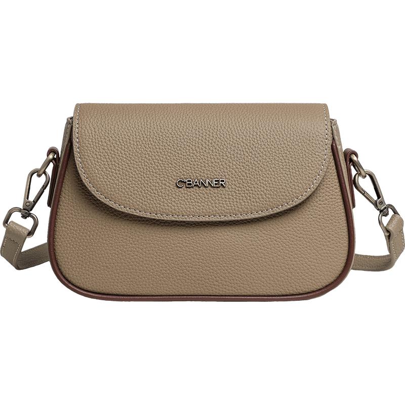 C.BANNER Top-Grain Cowhide Women's Shoulder Crossbody Bag