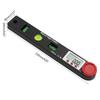7inch 0-360 Degree 4-in-1 LED Digital Protractor with Horizontal Vertical Bubble Levels and Ruler Meter Accurate