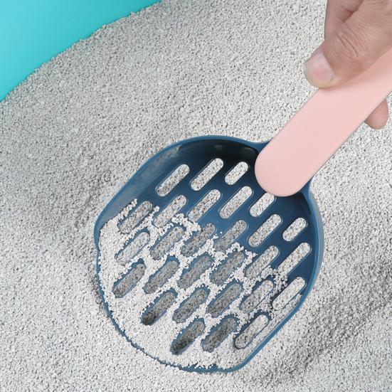 Cat Litter Shovel with Holder Cat Poop Scoop Sifting Shovel with Base Easy Clean