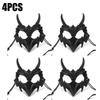 Halloween White Eyed Devil Mask Reusable Adjustable Scary Mask Smile Exorcist Mask Halloween Party Decoration Maskscarnaval mask