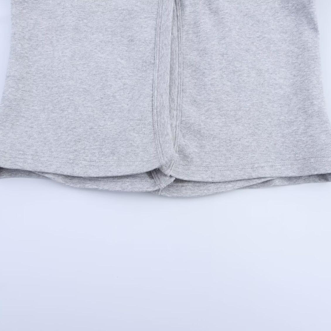 

2025 новый стиль женской одежды модная и простая футболка с воротником, наслоенное пальто XS серебряный серый