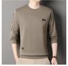 Men's Fleece-Lined Long-Sleeve Sweatshirt - Winter Casual Round Neck Top
