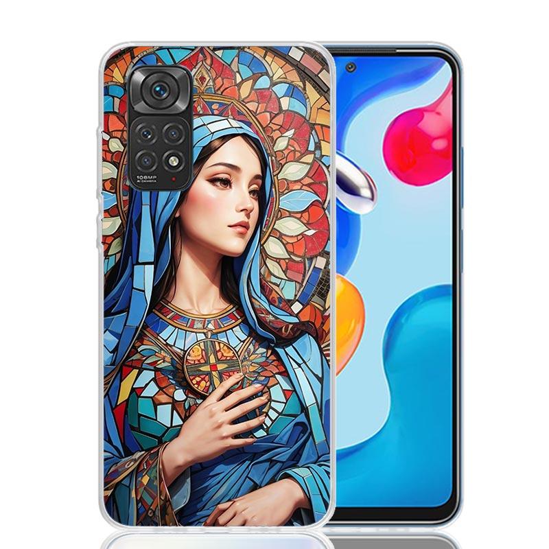 Virgin De Guadalupe Virgen Mary Phone Case For Xiaomi Redmi Note 13 14 15 Pro Plus 12S 12 14S 11S 11E 10 10S 11 11T 5G 4G Cover