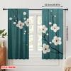 2 Stück, 2D-Flachdruck Beliebte Vorhänge Blüte Heiterkeit Vielseitiger Polyesterstoff (ohne Stange) Dekorationen Innen Perfekt für