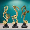 Music Note Sculpture Musical Sculpture Statue Musical Figurine Musiccal Note Statue for Office Fireplace Bedroom Desk Cabinet