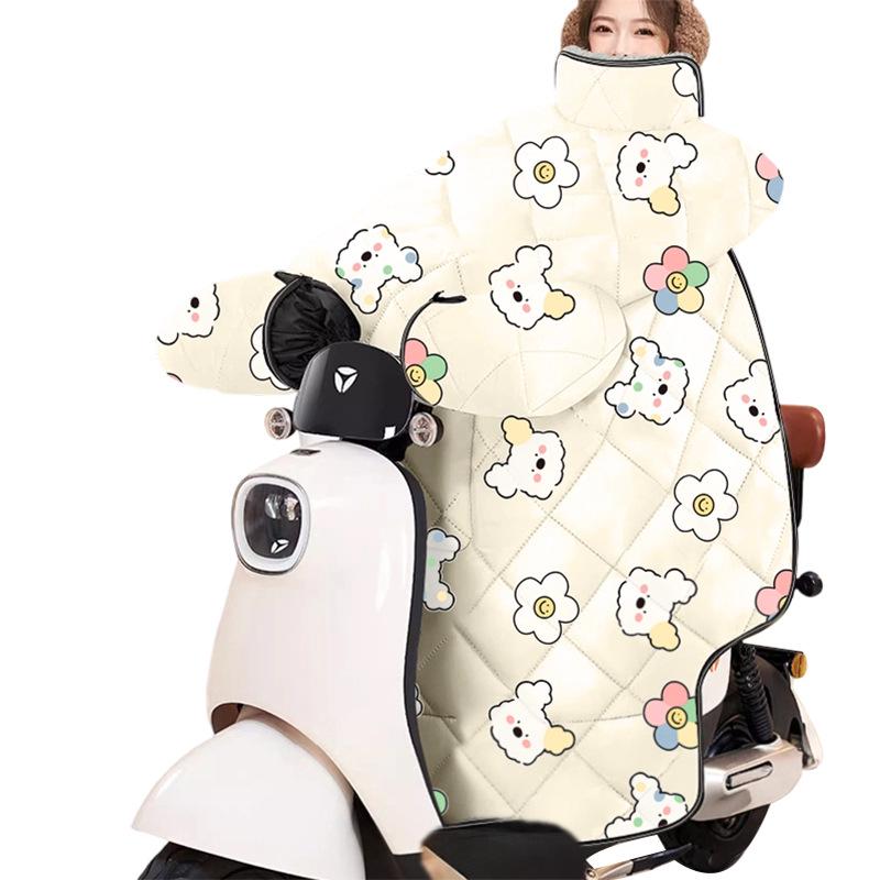 Universal Waterproof and Coldproof Plush Windshield Cover for Electric Vehicles