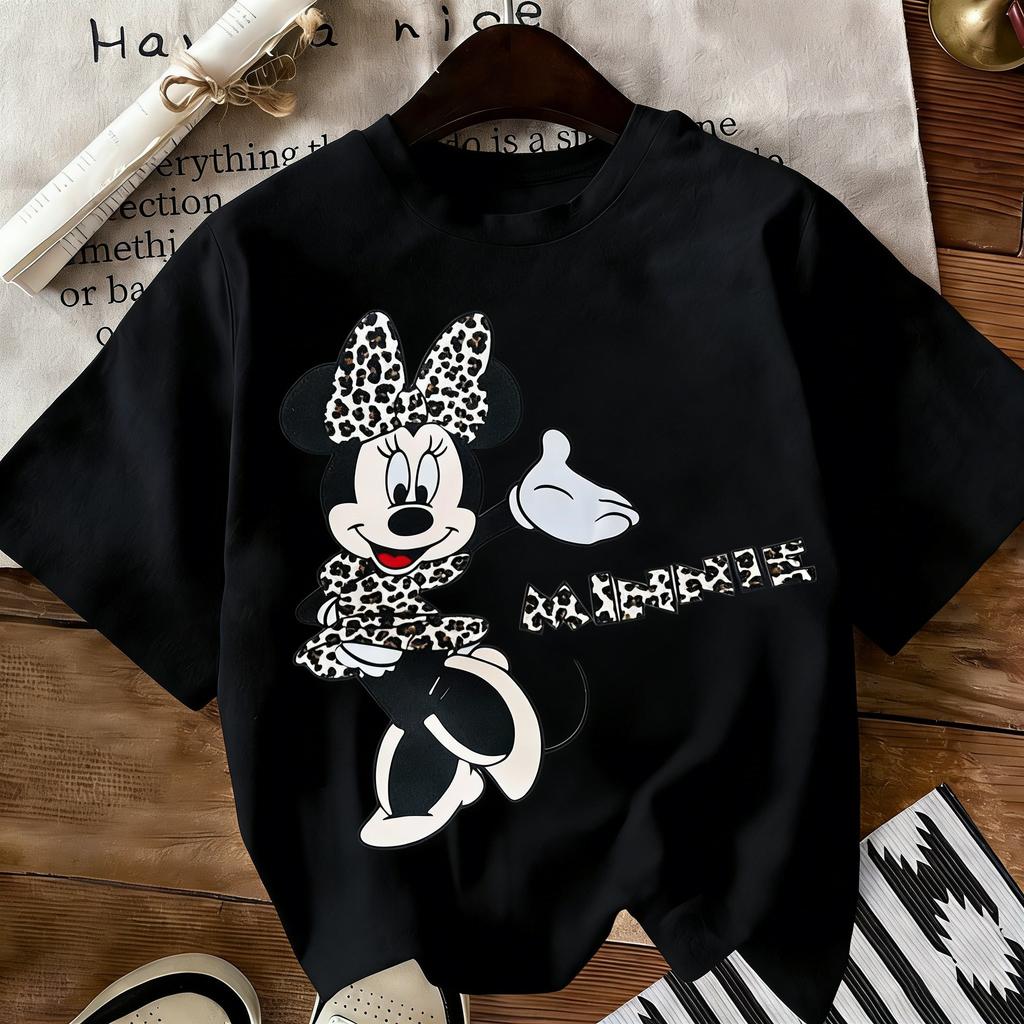 ParentChild Vintage Disney Minnie Graphic T Shirt Unisex Women Short Sleeve TeeOversized Casual Tops Summer Streetwear 2026 Y2k