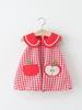 Plaid Lace Doll Collar Sleeveless Summer Dress for Baby Girls
