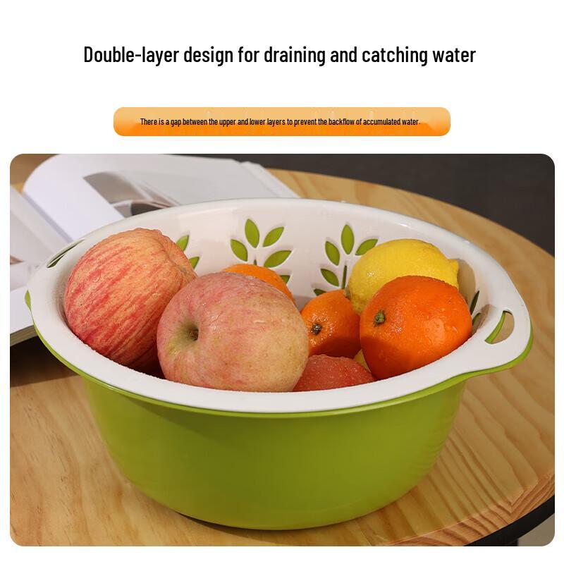 CHAHUA Doppelschichtiger Abtropfkorb