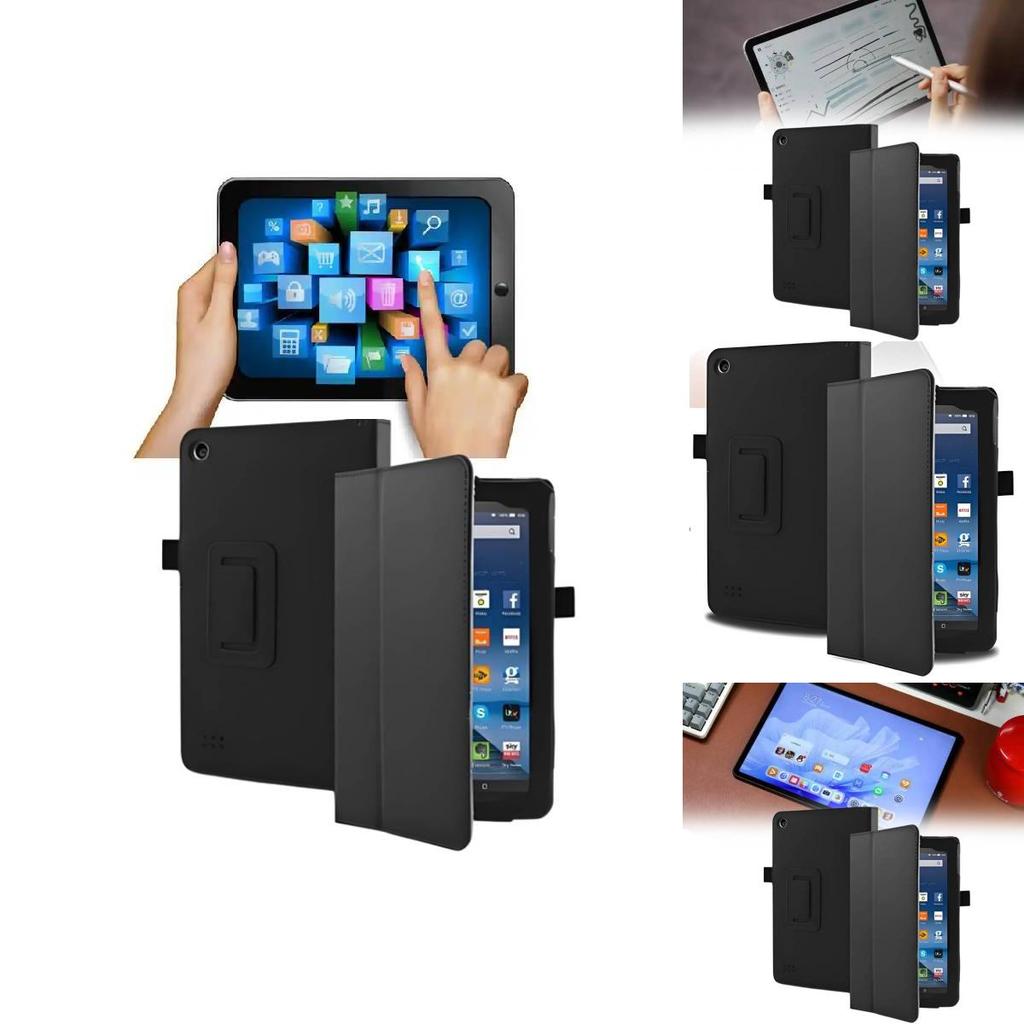 For Kindle Fire Hd 7 8 Tablet Protective Case With Impactresistant Leather And Stand Function