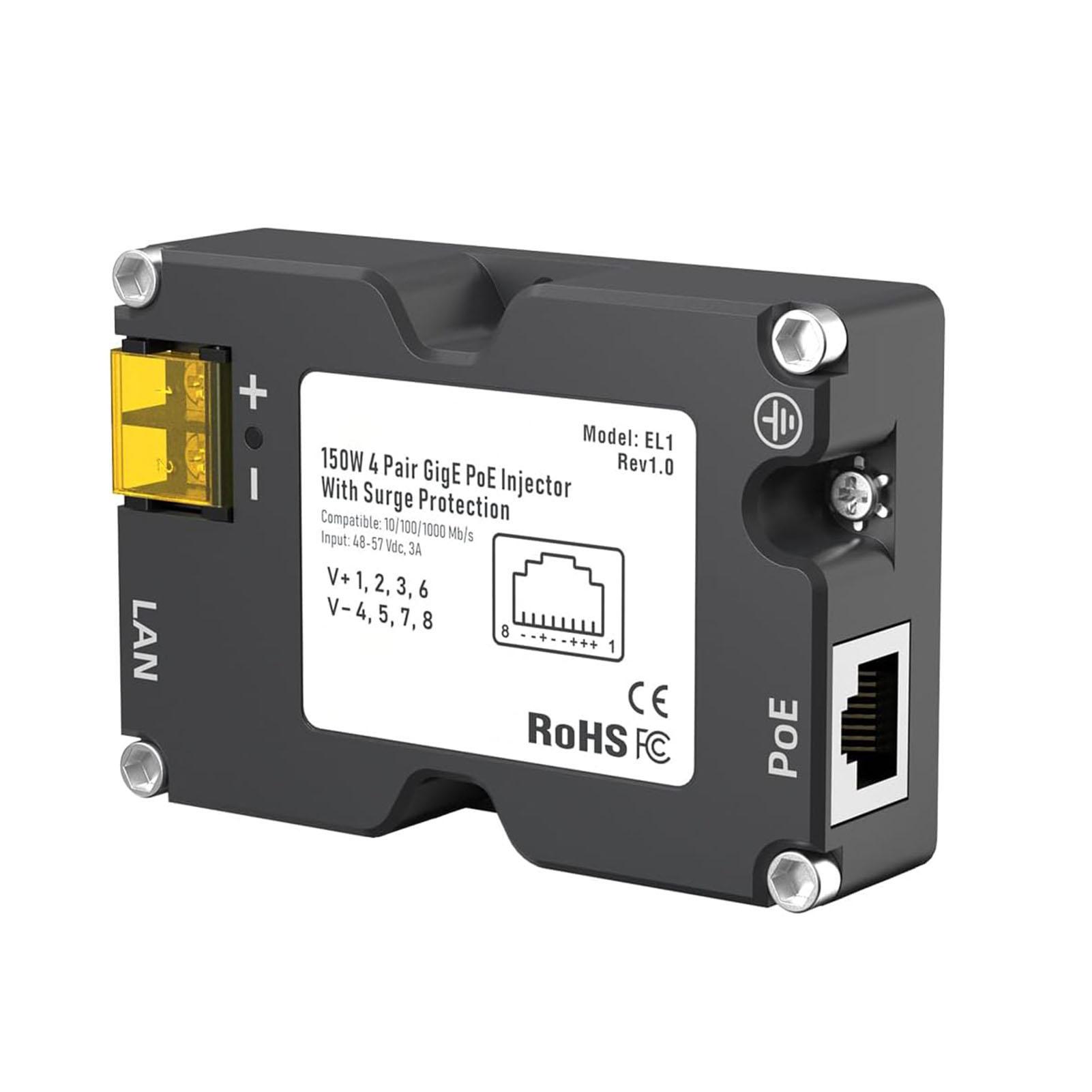 

Інжектор PoE 150 Вт DC48Інжектор живлення через Ethernet 57 В 3 А та комплект адаптера Dishy V2 до RJ45