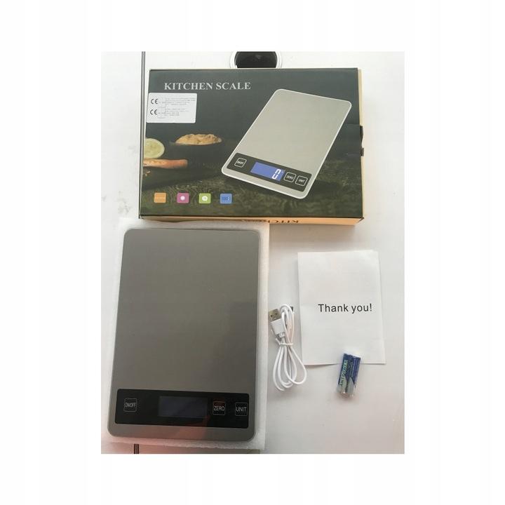 Wodoodporny Elektroniczna Waga Kuchenna O Wysokiej Precyzji 15Kg/1G Usb