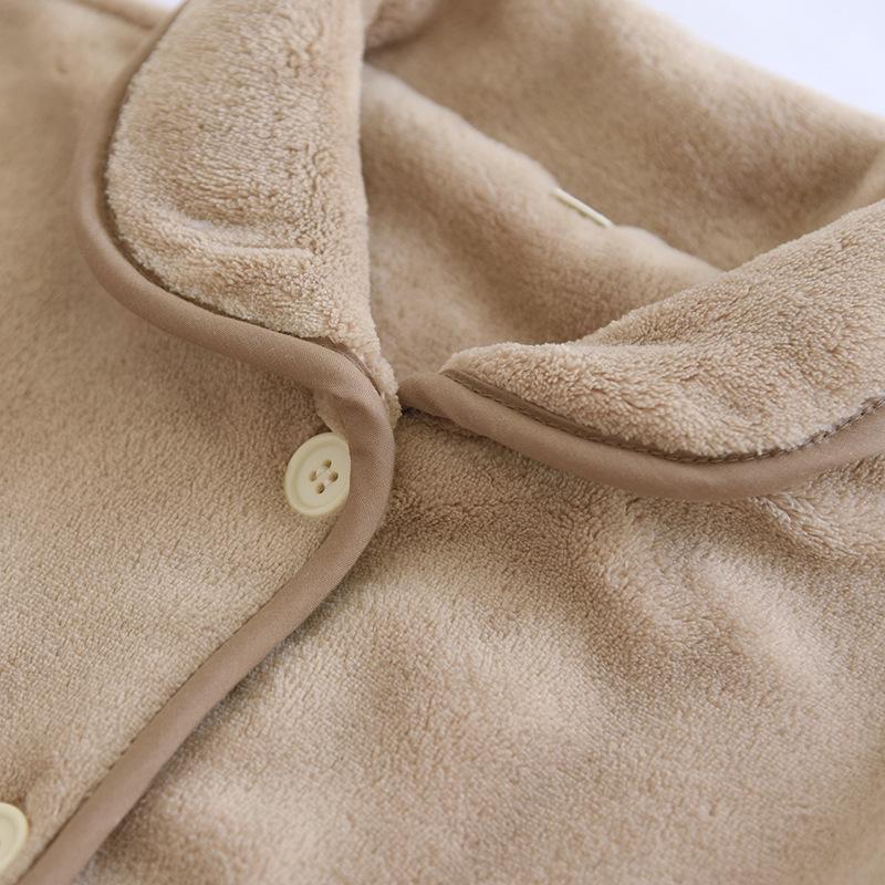 Cozy Autumn/Winter Fleece Pajama Set for Couples – Warm, Loose, and Suitable for Outdoor Wear