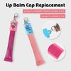 Portable Lipstick Pouch with Keychain – Balloon-Shaped Protective Case for Lip Gloss and Lip Balm