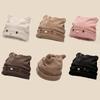 Confinement hat women's autumn and winter versatile knitted hat showing the face small thermal hat fashion trendy bag head hat cover