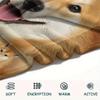 1 Stück Shiba Inu Bullterrier Druck Flanelldecke, Hohe Qualität, Bequem für alle Jahreszeiten, Heimdekoration, Wärme und Komfort, Perfekt für Geschenke