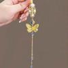 Retro Gold Butterfly Tassel Hairpin for Women - Chinese Style Hair Accessory