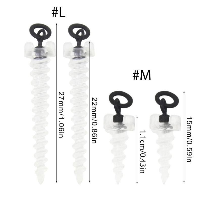 20 sztuk Pływające przynęty Wkręty do kulek proteinowych z kółkami Krętliki Wkręt do przynęt Karpiowe kulki proteinowe Wkręt do przynęt Terminale do połowu karpia Zestawy haczykowe
