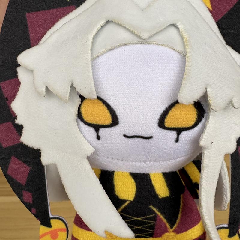 Fresh 15Cm Lovely Circus Yellow Eyes Cry Type Pierrot Cuddly Playthings Pendant Freaks Cartoon Gaming Character Plushy Plushie Hanging Ornament