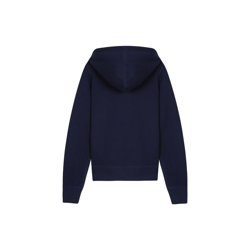 Polo Ralph Lauren FW23 Brand Logo Embroidered Hooded Cardigan Sweatshirt Women sweatshirt Navy-Blue 211841657-002