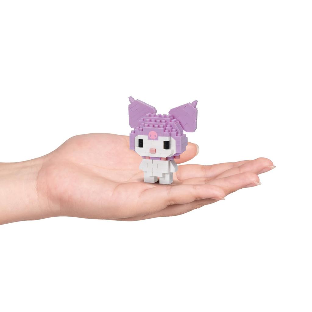 Kawada nanoblock Sanrio Characters Kuromi Ages 12 and 160-Piece Set, Up, NBCC_179