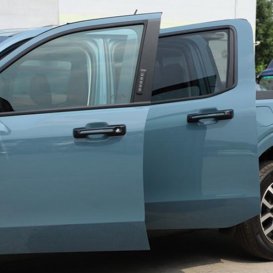 Glossy ABS Black Side 4 Door Handles Trims Cover Fit For FORD Maverick +