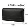 Multi-Functional Leather Phone Waist Pack for Men - Magnetic, Belt-Friendly, Back Buckle Design