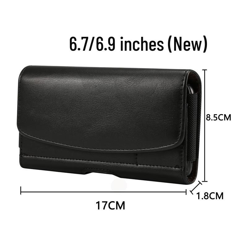 Multi-Functional Leather Phone Waist Pack for Men - Magnetic, Belt-Friendly, Back Buckle Design