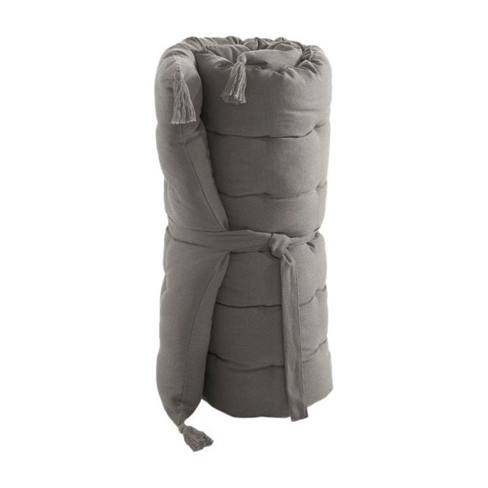 Bodenmatratze mit Pompons wasserabweisend - UV-Schutz Outdoor "Kala" aus Baumwolle 60 x 120 cm l'Effet Papillon