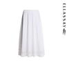 ELLASSAY 2026 Summer Embroidered High-Waist A-Line Skirt