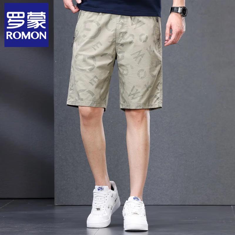 Luomeng Men s Cotton Loose Fit Casual Shorts 5XL